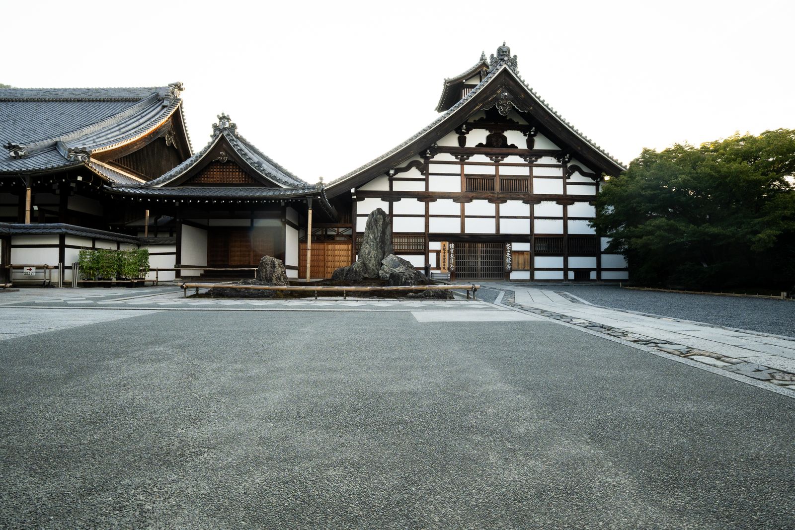 A traditional temple in Kyoto in early light