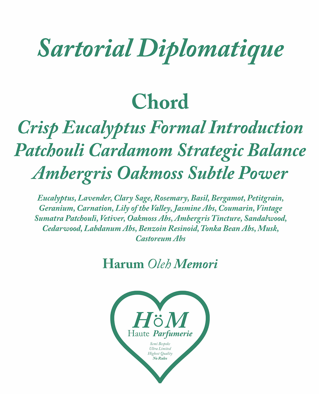 Sartorial DIplomatique 50ml