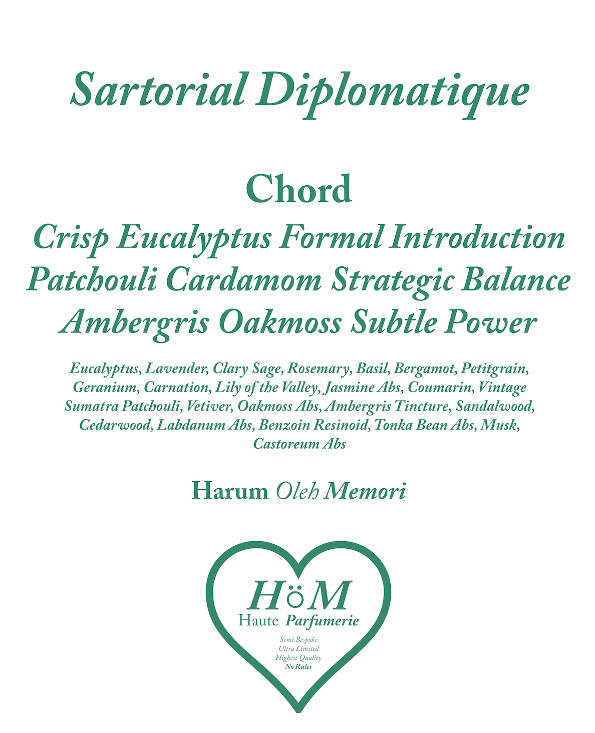Sartorial DIplomatique 50ml