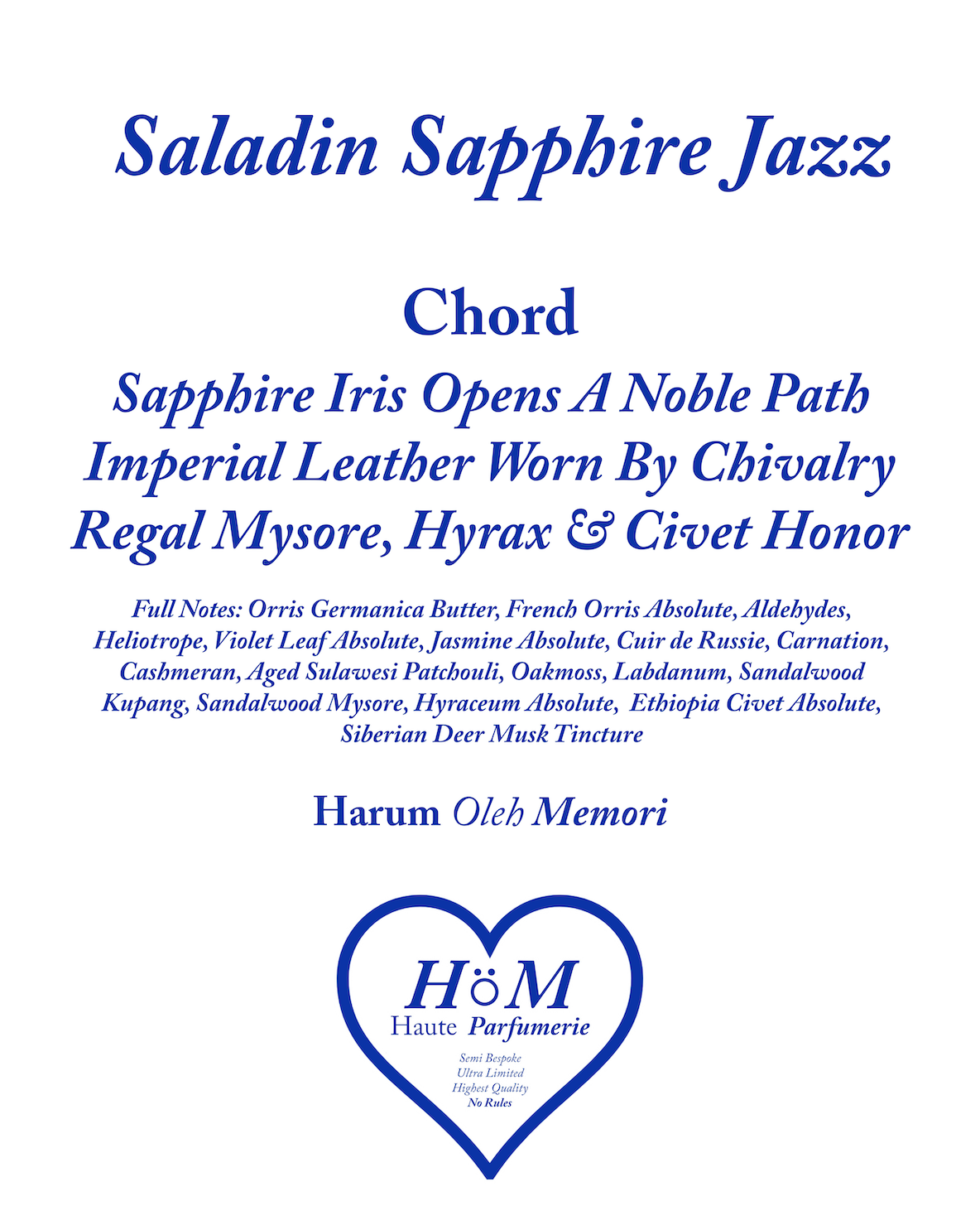 Saladin Sapphire Jazz 50ml
