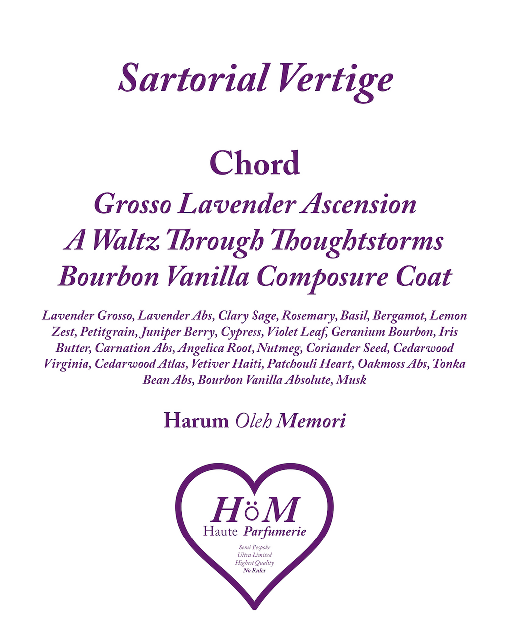 Sartorial Vertige 50ml
