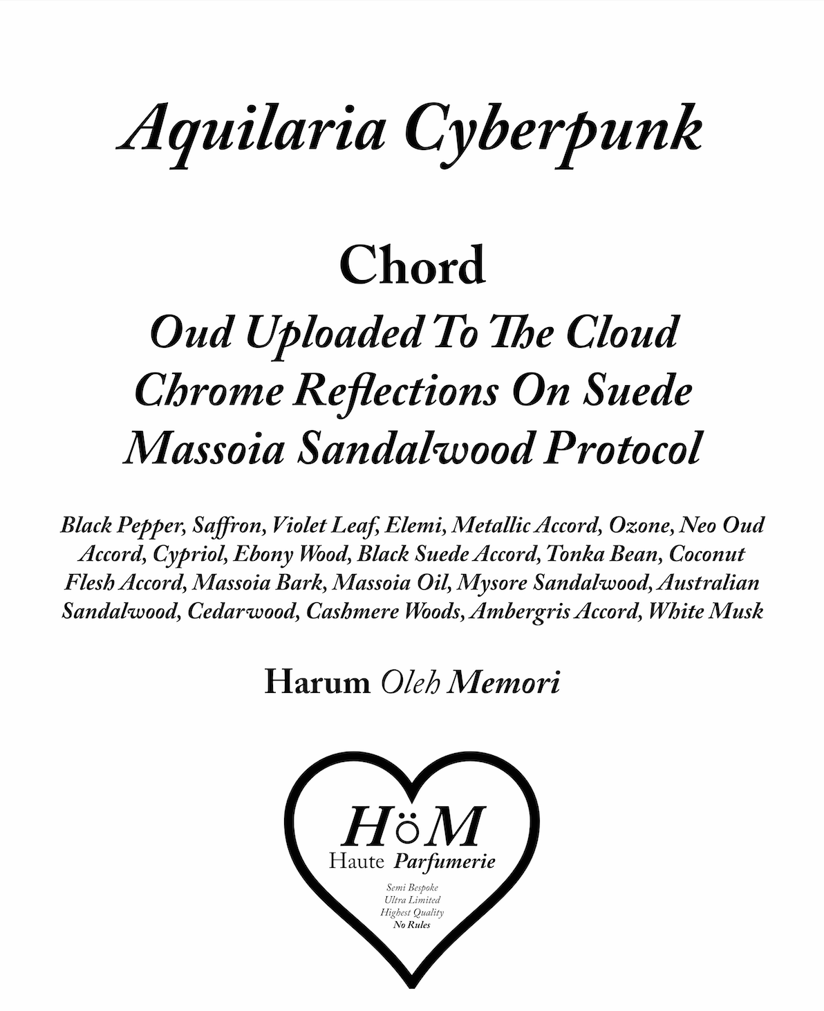 Aquilaria Cyberpunk 50ml