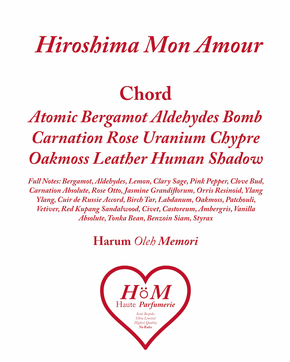 Hiroshima Mon Amour 50ml