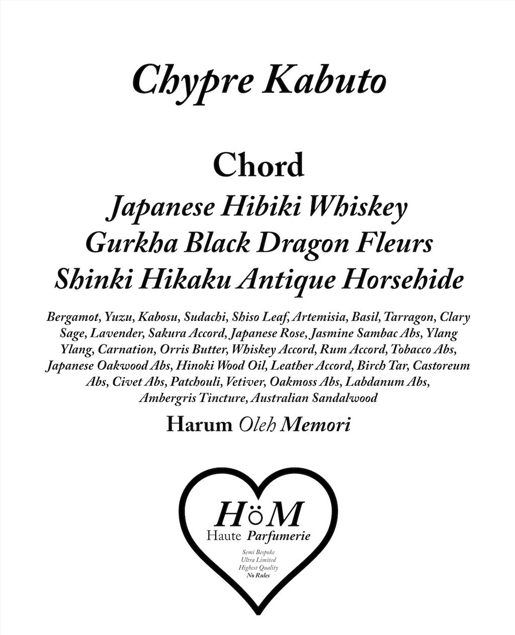 Chypre Kabuto 50ml