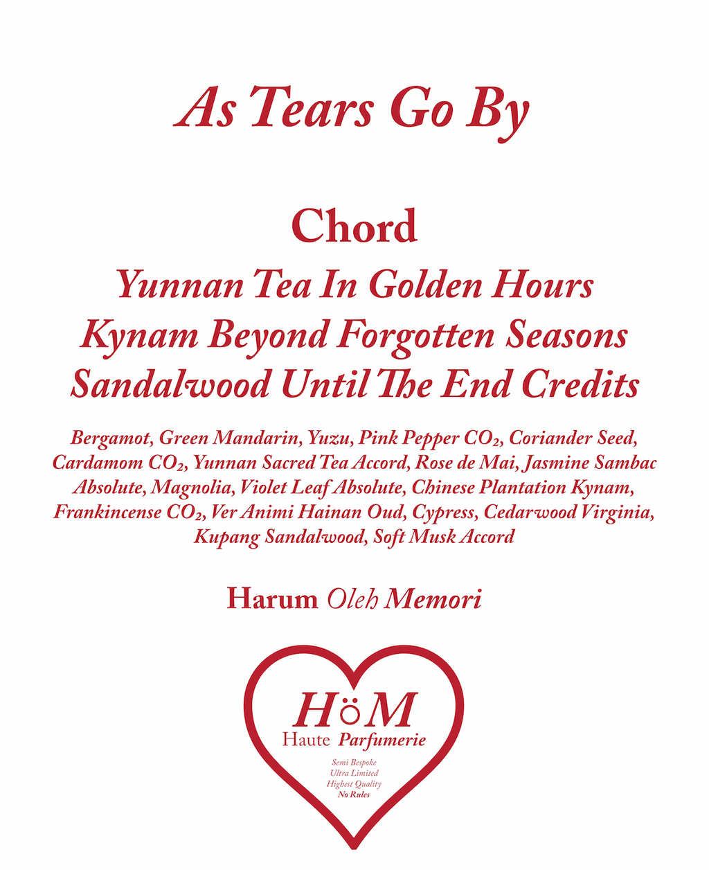 As Tears Go By 50ml