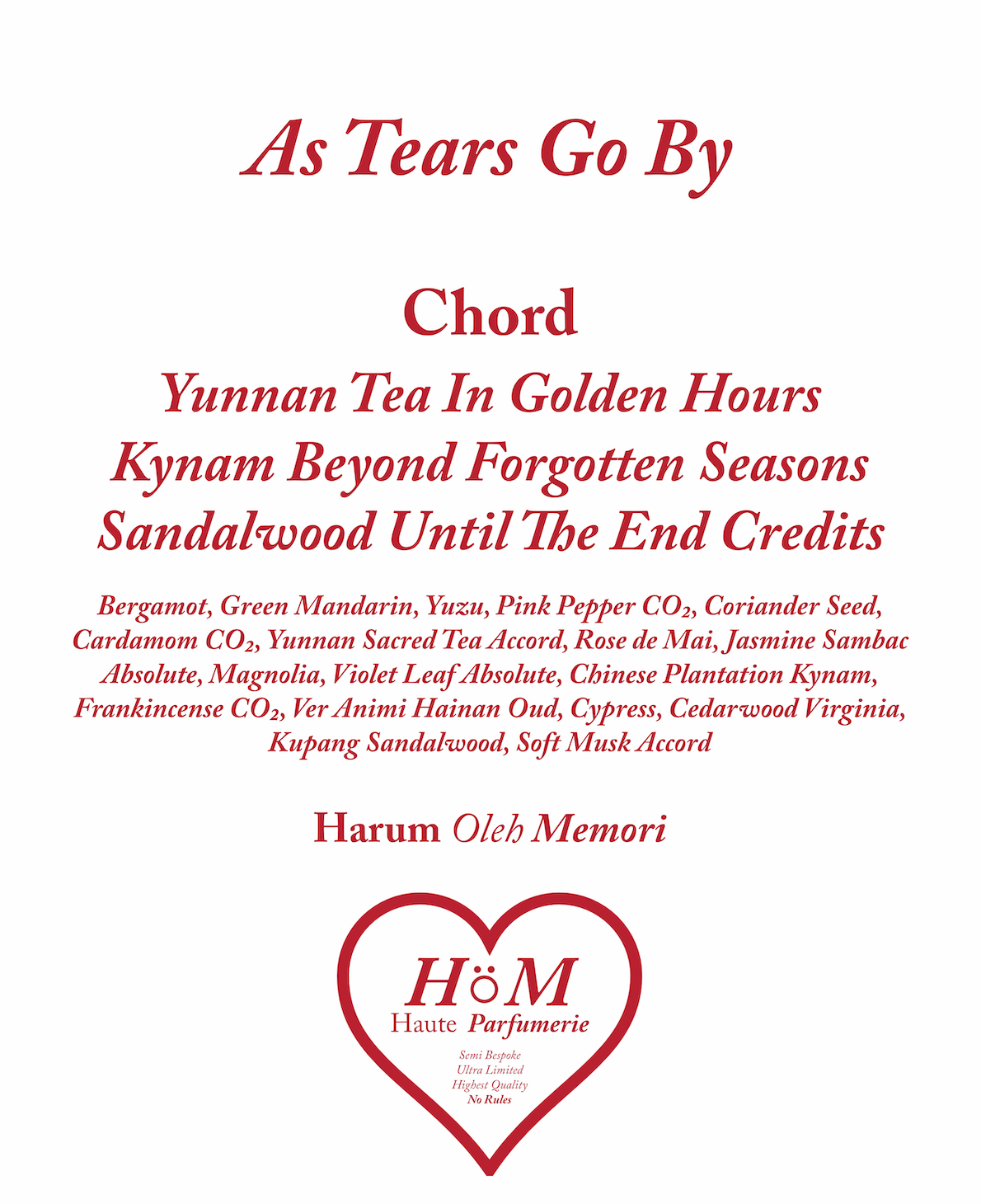 As Tears Go By 50ml